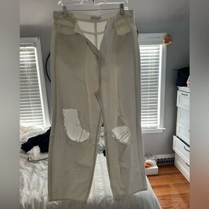 White Ripped Jeans